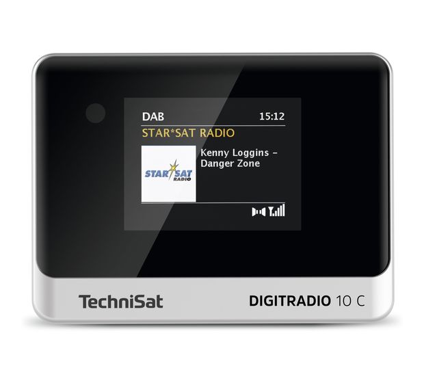 TechniSat DigitRadio 10C Bluetooth DAB+, FM Radio Persönlich  (Schwarz, Silber) f&uuml;r 89,99 Euro