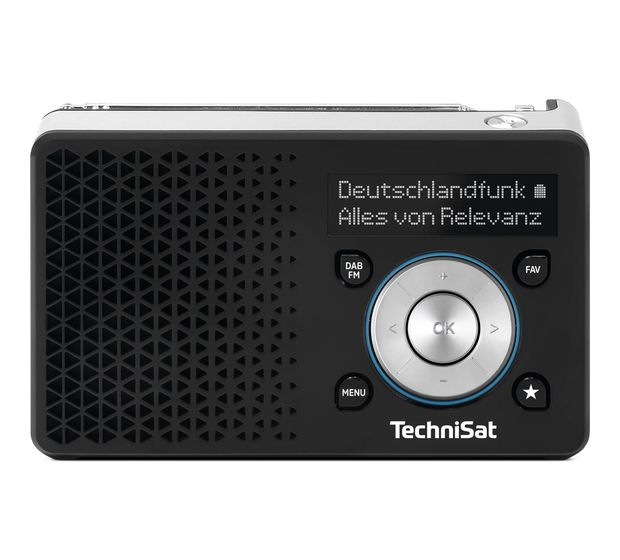 TechniSat DigitRadio 1A DAB+, FM Radio Tragbar  (Schwarz, Silber) f&uuml;r 69,00 Euro