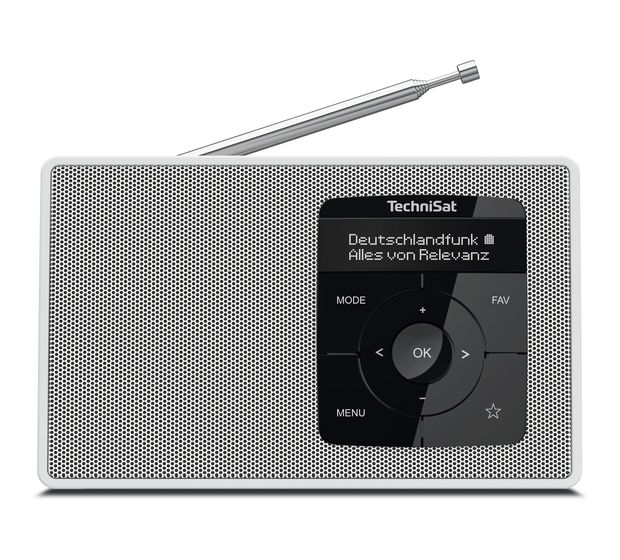 TechniSat DigitRadio 2 Bluetooth DAB+, FM Radio Tragbar  (Weiß) f&uuml;r 78,49 Euro