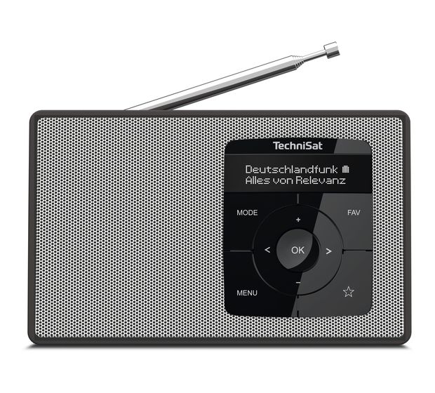 TechniSat DigitRadio 2 Bluetooth DAB+, FM Radio Tragbar  (Schwarz, Weiß) f&uuml;r 77,49 Euro