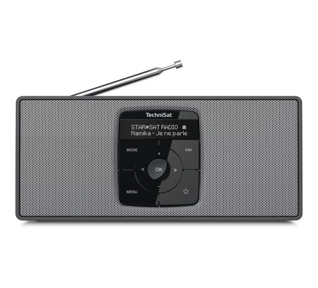 TechniSat DigitRadio 2S Bluetooth DAB+, FM Radio Tragbar  (Schwarz, Silber) f&uuml;r 78,99 Euro