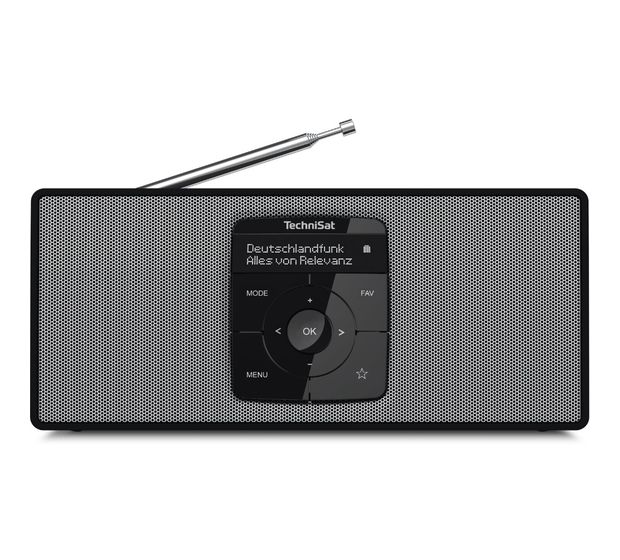 TechniSat DigitRadio 2S Bluetooth DAB+ Radio Tragbar  (Schwarz, Weiß) f&uuml;r 87,49 Euro