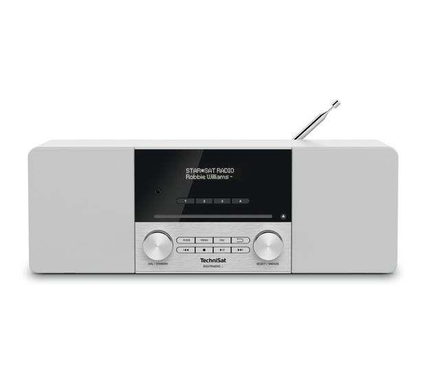TechniSat DigitRadio 3 Bluetooth DAB+, FM Radio Persönlich  (Edelstahl, Weiß) f&uuml;r 186,99 Euro