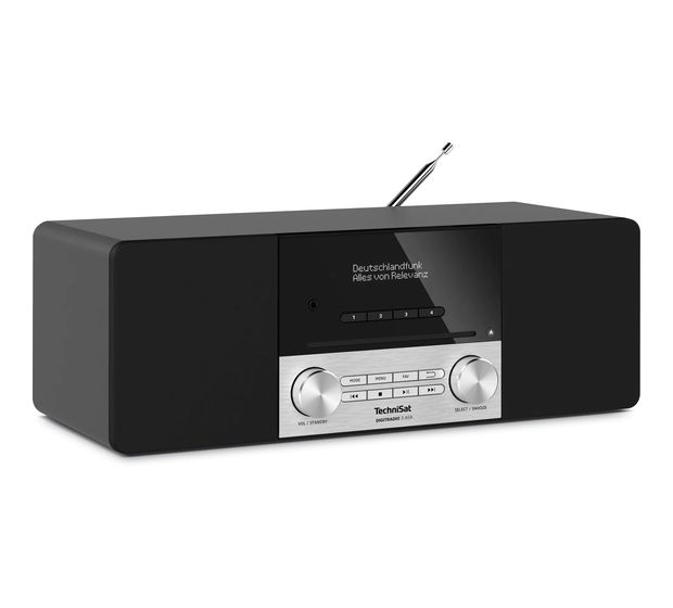 TechniSat DigitRadio 3 ASA Bluetooth DAB, DAB+, FM Radio  (Schwarz, Silber) f&uuml;r 212,99 Euro