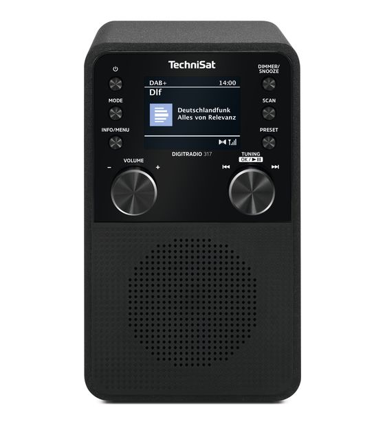 TechniSat DigitRadio 317 Bluetooth DAB+, FM Radio Tragbar  (Schwarz) f&uuml;r 67,99 Euro