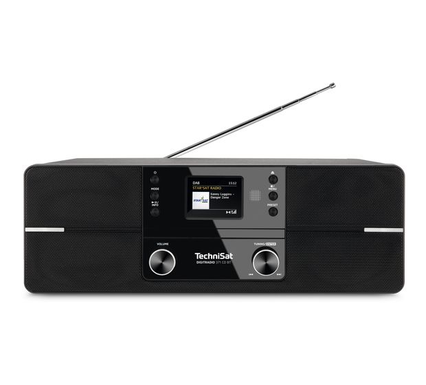 TechniSat DigitRadio 371CD BT CD Payer DAB+, FM Radio  (Schwarz) f&uuml;r 136,99 Euro