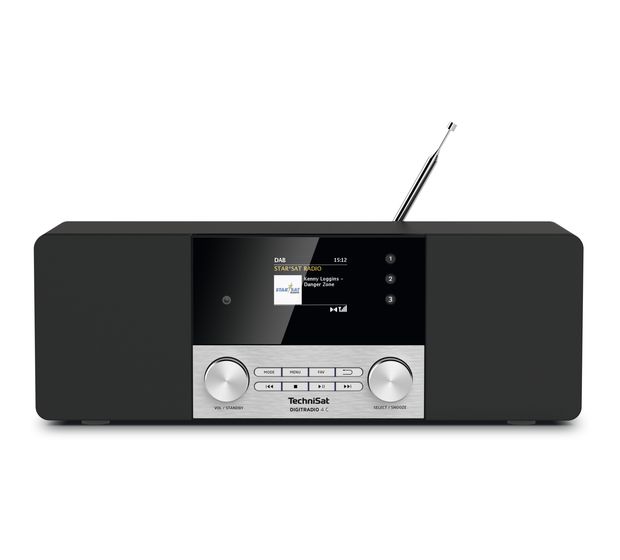 TechniSat DigitRadio 4C Bluetooth DAB+, FM Radio Persönlich  (Schwarz, Silber) f&uuml;r 138,99 Euro