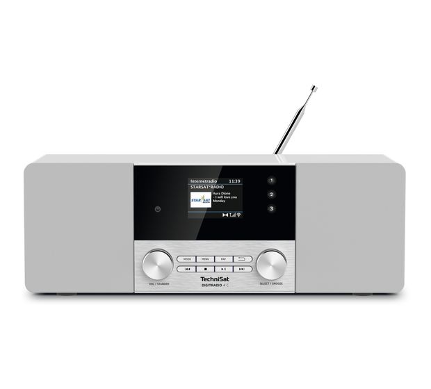 TechniSat DigitRadio 4C CD Payer DAB+, FM Radio  (Silber) f&uuml;r 140,99 Euro