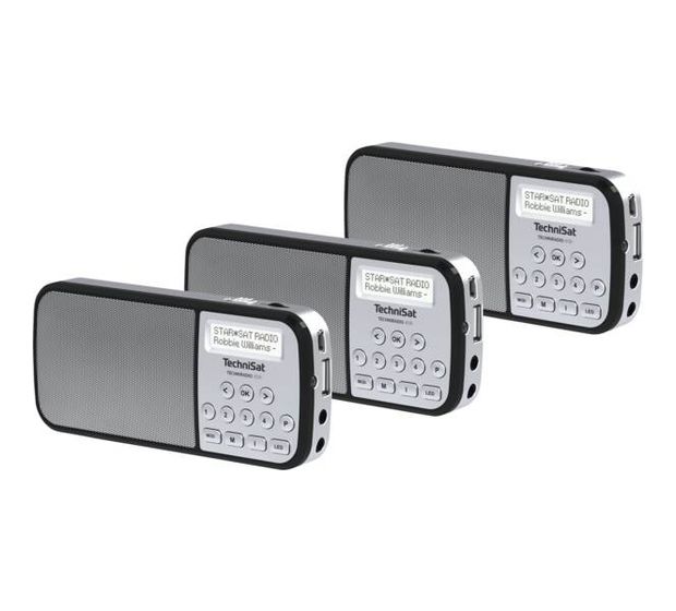 TechniSat DigitRadio RDR DAB, DAB+, FM Radio Tragbar  (Silber) f&uuml;r 87,00 Euro