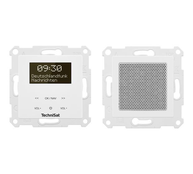 TechniSat DigitRadio UP 55 Bluetooth DAB+, FM Radio Wandverteiler IP20  (Weiß) f&uuml;r 101,99 Euro