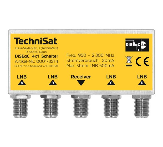 TechniSat DiSEqC 4x1 f&uuml;r 25,00 Euro