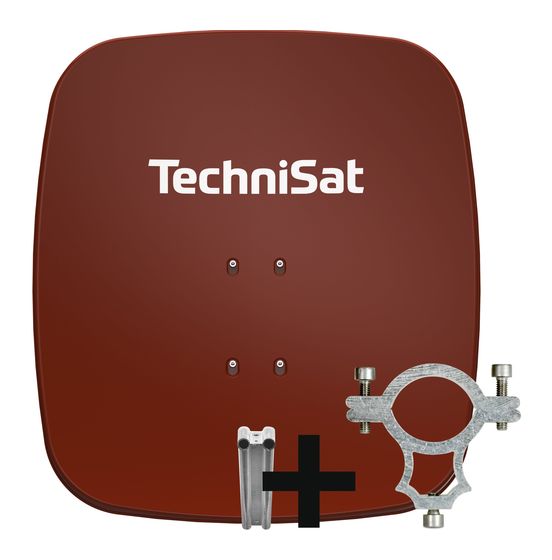TechniSat SatMan 65 Plus Aluminium Sat-Spiegel  (Ziegelsteinfarbe) f&uuml;r 171,99 Euro