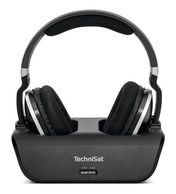 TechniSat StereoMan 2 Ohraufliegender Kopfhörer kabellos  (Schwarz, Silber) f&uuml;r 79,99 Euro