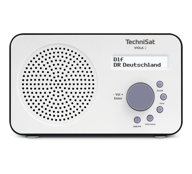TechniSat Viola 2 DAB, DAB+, FM Radio Tragbar  (Schwarz, Weiß) f&uuml;r 32,99 Euro