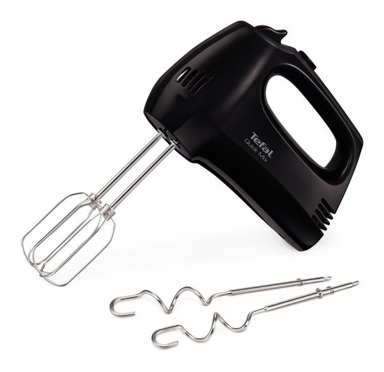 Tefal HT3108 QuickMix Handmixer 300 W 5 Stufen  (Schwarz) f&uuml;r 38,49 Euro