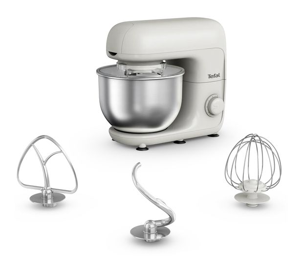 Tefal QB160138 Bake Essential 800 W Küchenmaschine 4,8 l  (Weiß) f&uuml;r 129,99 Euro