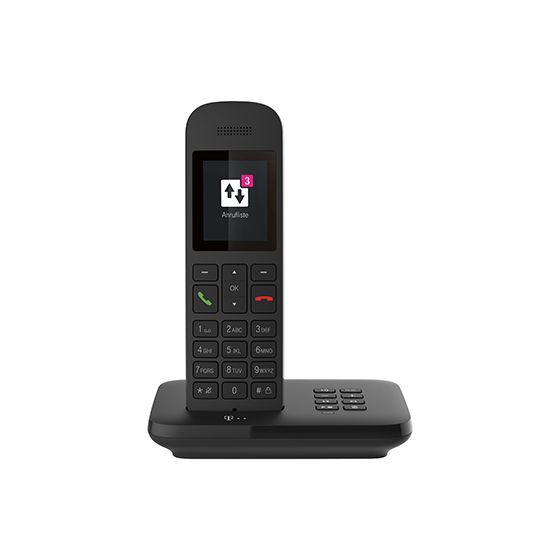 T-Mobile Sinus A12 Analoges/DECT-Telefon  (Schwarz) f&uuml;r 53,49 Euro