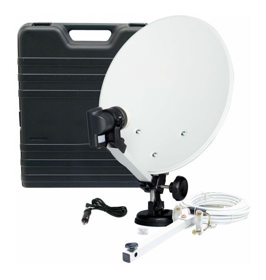 Telestar Camping-Anlage ohne Receiver 35 cm Stahl Sat-Spiegel  (Weiß) f&uuml;r 44,99 Euro