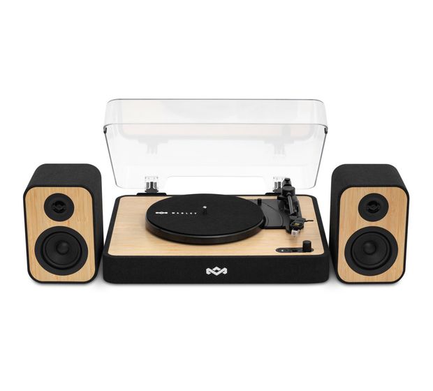 The House Of Marley Revolution Audio-Plattenspieler mit Riemenantrieb  (Schwarz, Holz) f&uuml;r 229,99 Euro