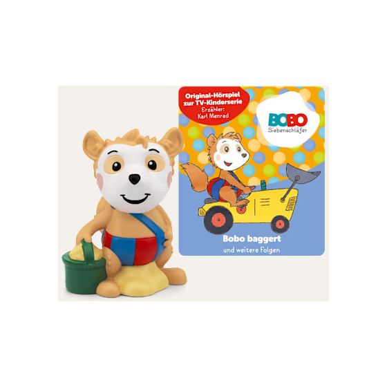 tonies 11002281 Bobo Siebenschläfer: Bobo baggert und weitere Folgen  (Mehrfarbig) f&uuml;r 16,99 Euro