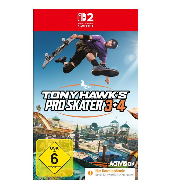 Tony Hawk's Pro Skater 3+4 (Code in a Box) (Nintendo Switch 2) f&uuml;r 24,99 Euro