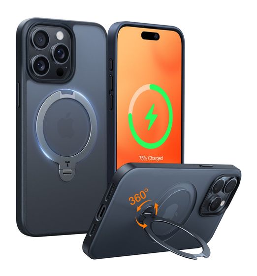 Torras Ostand Q3 Spin Cover für Apple iPhone 14 Pro Max  (Schwarz) f&uuml;r 29,99 Euro