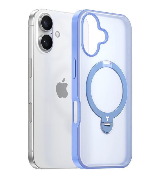 Torras Ostand Q3 Spin Cover für Apple iPhone 16  (Blau) f&uuml;r 30,99 Euro