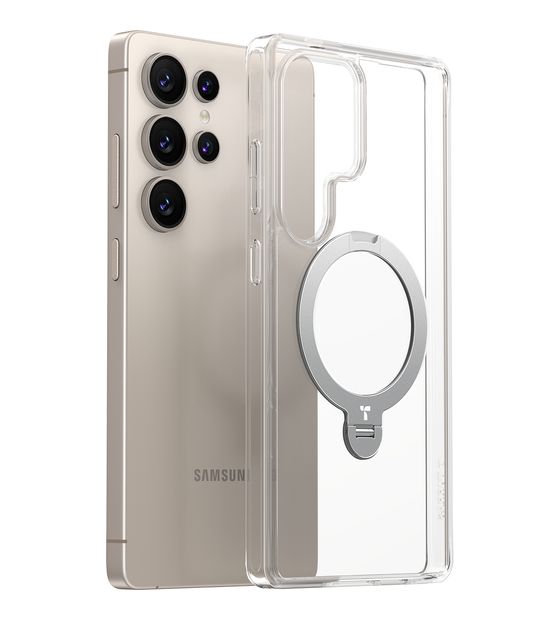 Torras Ostand Spin Cover für Samsung S25 Ultra  (Transparent) f&uuml;r 29,99 Euro