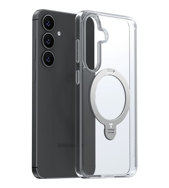 Torras Ostand Spin Cover für Samsung S25  (Transparent) f&uuml;r 29,99 Euro