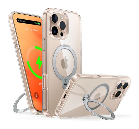 Torras Upro Ostand Spin Cover für Apple iPhone 15 Pro Max  (Transparent) f&uuml;r 29,99 Euro