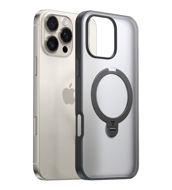 Torras Upro Ostand Spin Cover für Apple iPhone 16 Pro  (Transparent) f&uuml;r 30,49 Euro