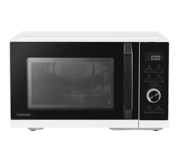 Toshiba MW3-AC26SF Freistehende Mikrowelle 900 W Größe: mittel 5 Stufen Grill  (Schwarz, Weiß) f&uuml;r 189,99 Euro