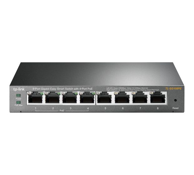 TP-LINK 8-Port Gigabit Easy Smart Switch mit 4-Port PoE+ f&uuml;r 56,90 Euro