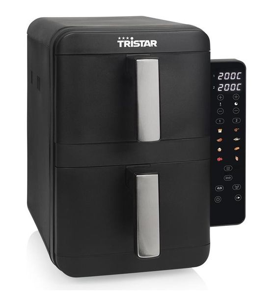 TriStar FR-9074 Doppel Heißluftfritteuse 9 l 2400 W  (Schwarz, Grau) f&uuml;r 99,49 Euro