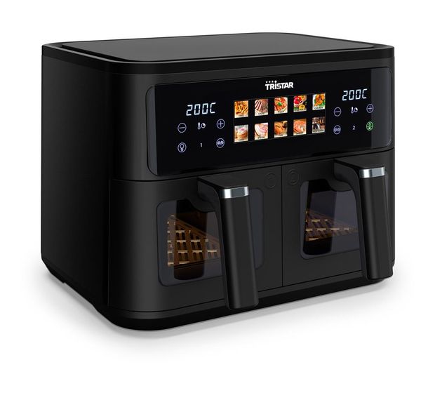TriStar FR-9075 Doppel Heißluftfritteuse 9 l 2500 W  (Schwarz) f&uuml;r 95,49 Euro