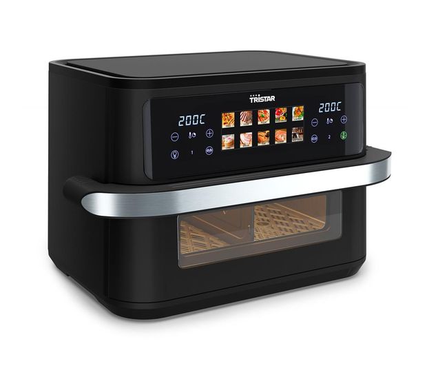 TriStar FR-9078 Dualzone Flex Doppel Heißluftfritteuse 10 l 2800 W  (Schwarz, Edelstahl) f&uuml;r 102,99 Euro