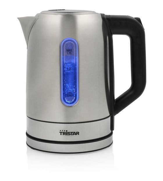 TriStar WK-1344 1,7 l Wasserkocher 2200 W  (Schwarz, Silber) f&uuml;r 25,99 Euro