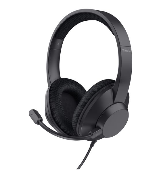 Trust Ayda Max Over Ear Kopfhörer Kabelgebunden USB Type-C / USB Type-A  (Schwarz) f&uuml;r 35,49 Euro