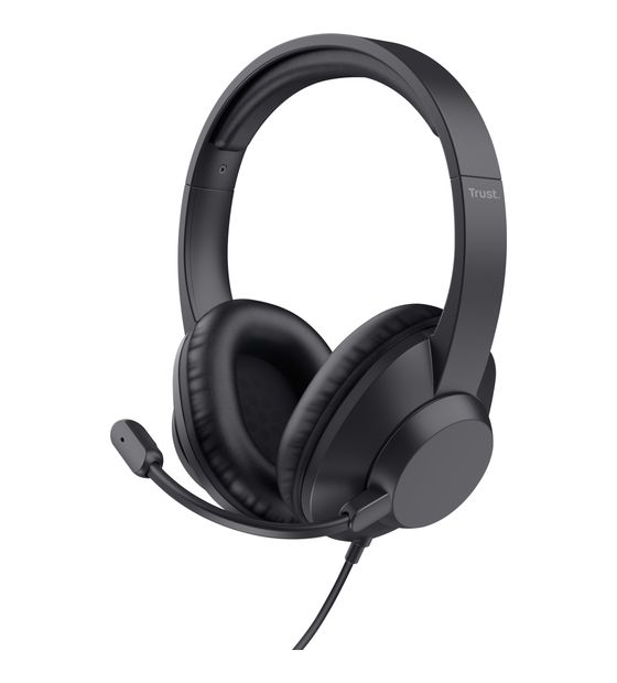 Trust Ayda Max USB Over Ear Kopfhörer Kabelgebunden USB Type-C / USB Type-A  (Schwarz) f&uuml;r 27,99 Euro
