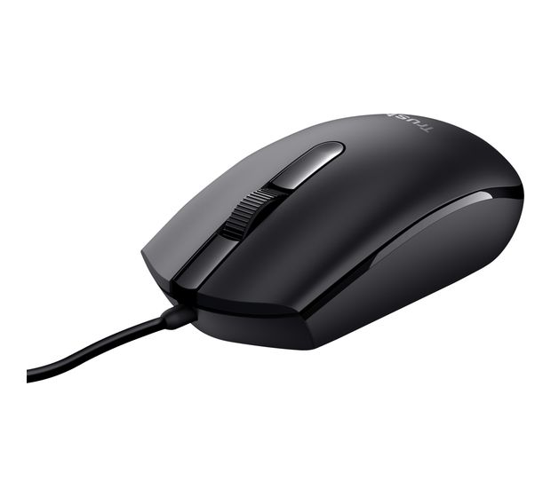 Trust Basi 1200 DPI Büro Maus Optisch  (Schwarz) f&uuml;r 7,99 Euro