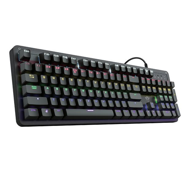 Trust GXT1863 Thaz Gaming Tastatur USB  (Schwarz) f&uuml;r 39,99 Euro
