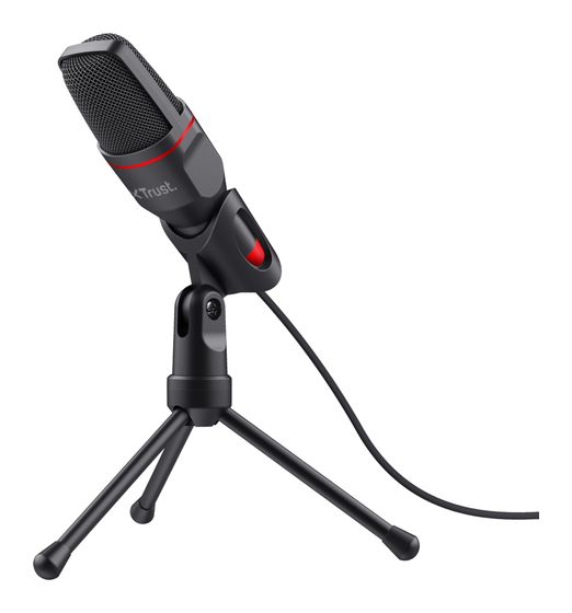 Trust GXT212 Kabelgebunden PC-Mikrofon USB / 3,5 mm  (Schwarz, Rot) f&uuml;r 19,99 Euro