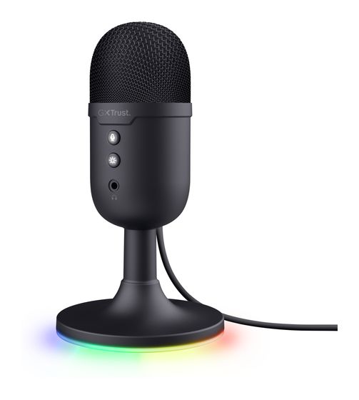 Trust GXT234 Yunix kabelgebunden Tischmikrofon 48 kHz USB/3,5 mm Klinke  (Schwarz) f&uuml;r 29,99 Euro