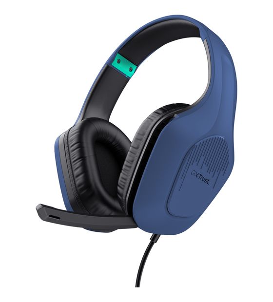 Trust GXT415B Zirox Over Ear Kopfhörer Kabelgebunden  (Blau) f&uuml;r 19,99 Euro