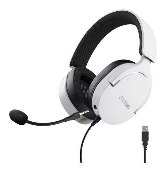 Trust GXT490 Fayzo Kopfhörer Kabelgebunden USB Typ-A  (Schwarz, Weiß) f&uuml;r 45,99 Euro