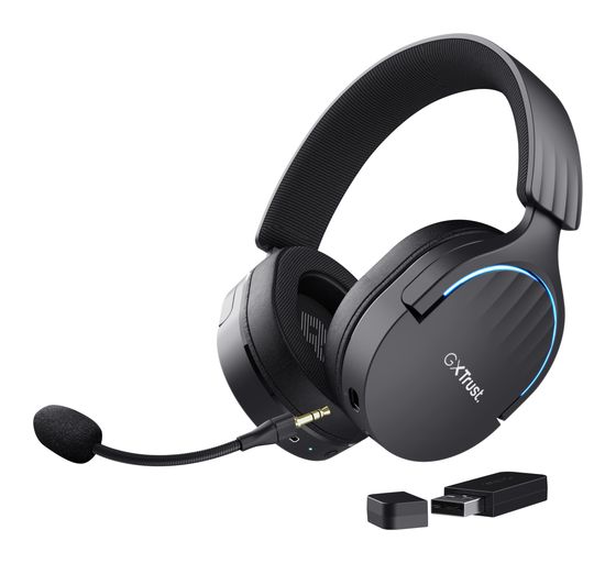 Trust GXT491 Fayzo Bluetooth Kopfhörer kabelgebunden&kabellos 22 h Laufzeit USB Typ-C  (Schwarz) f&uuml;r 60,99 Euro