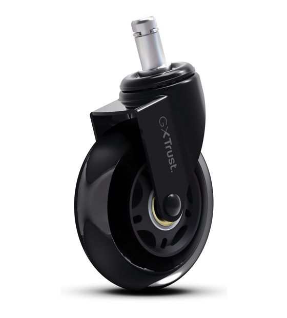 Trust GXT702 Gel-Stuhlrollen Nachlaufrad  (Schwarz) f&uuml;r 19,99 Euro