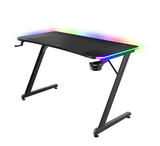 Trust GXT710 Luminus Pro RGB Gamingtisch bis 150 kg  (Schwarz) f&uuml;r 193,99 Euro