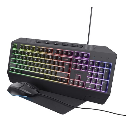 Trust GXT791 RGB-LED Gaming Tastatur USB  (Schwarz) f&uuml;r 34,99 Euro