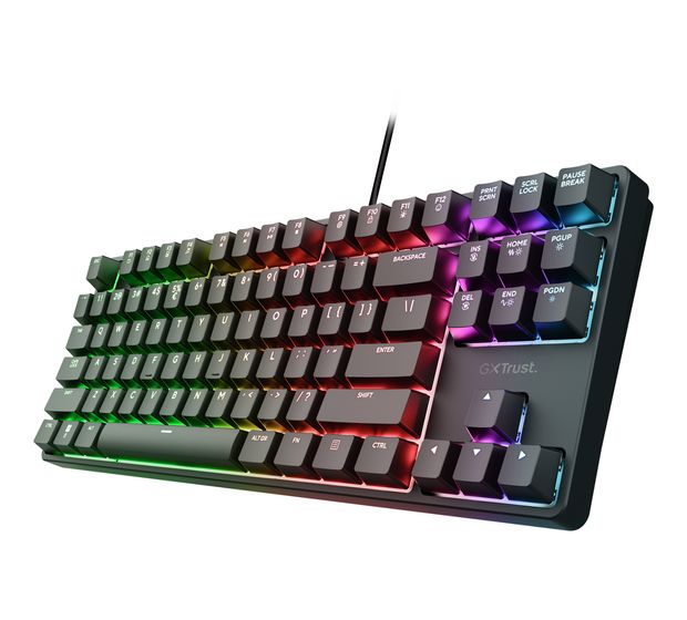 Trust GXT864 Cada Gaming Tastatur USB  (Schwarz) f&uuml;r 44,49 Euro